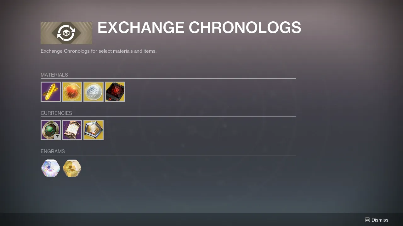 Exchange screenshot